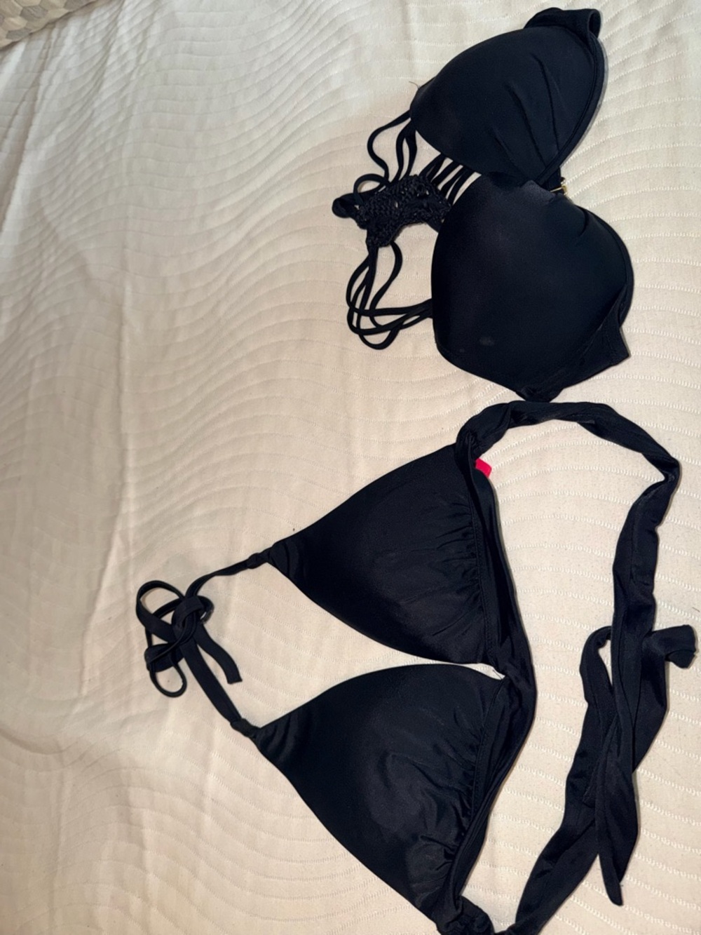 Victoria's Secret Black Bikini Tops